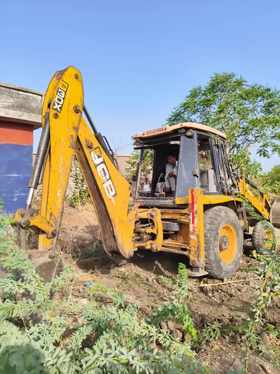 Meera Logistics JCB machine for loading and earthwork